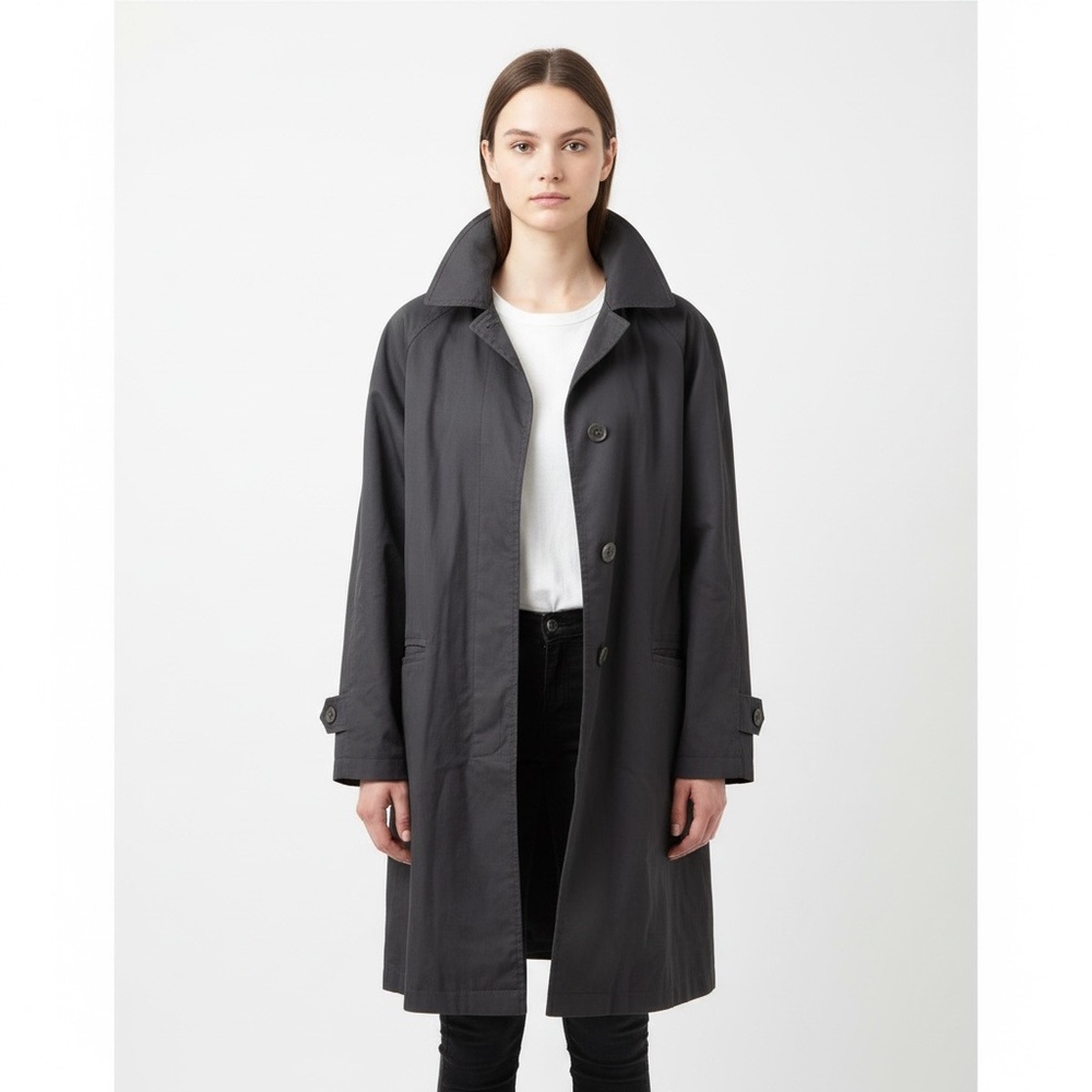 Vintage 80’s London Fog Black Trench Coat Size M